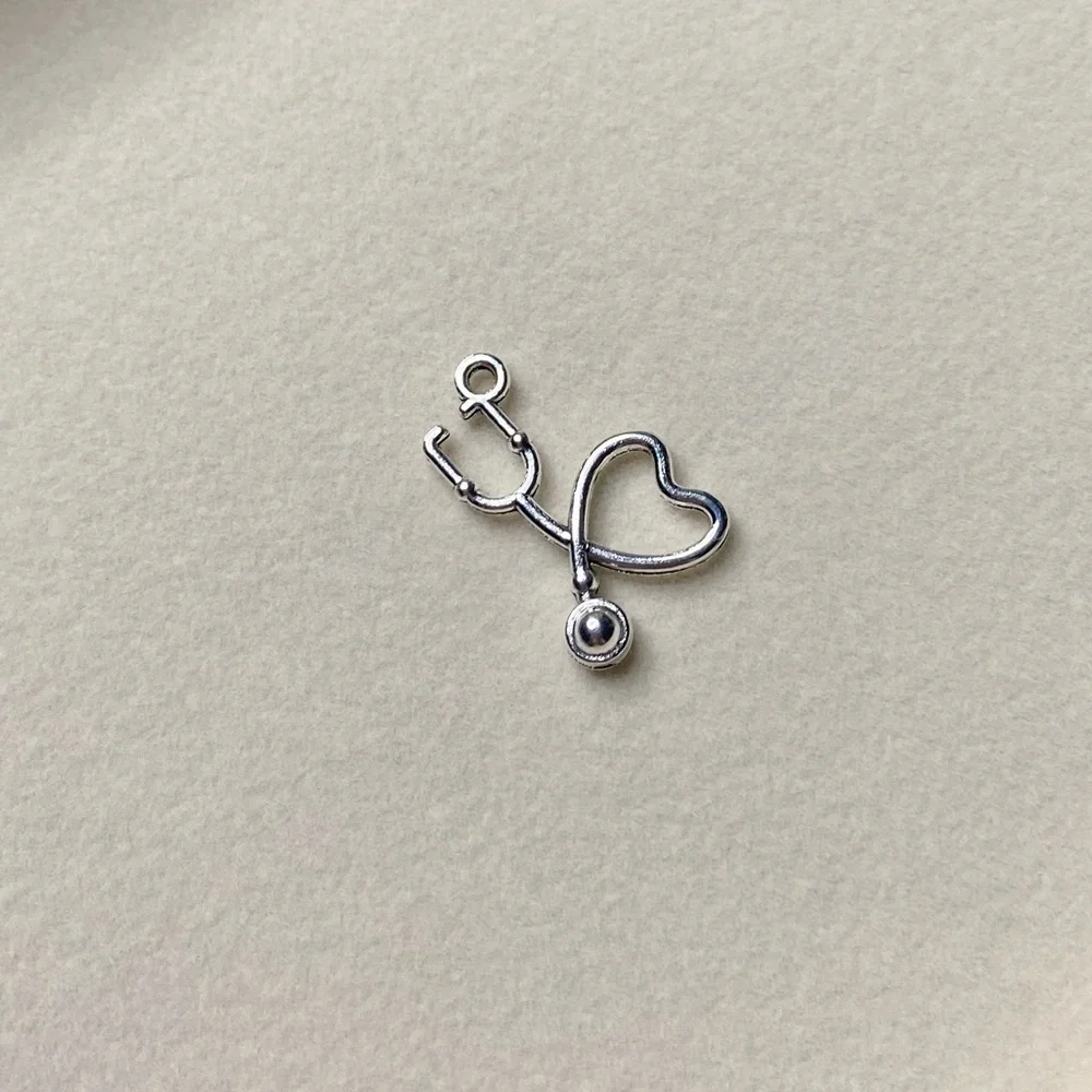 Stethoscope Heart Charm